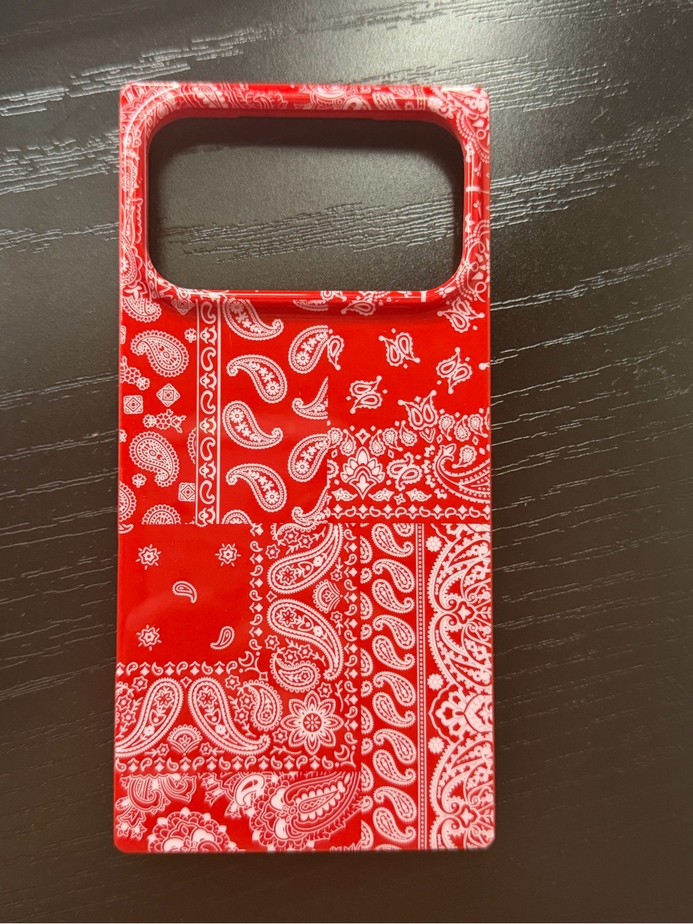 Red Bandana Pattern Phone Case - Unbranded